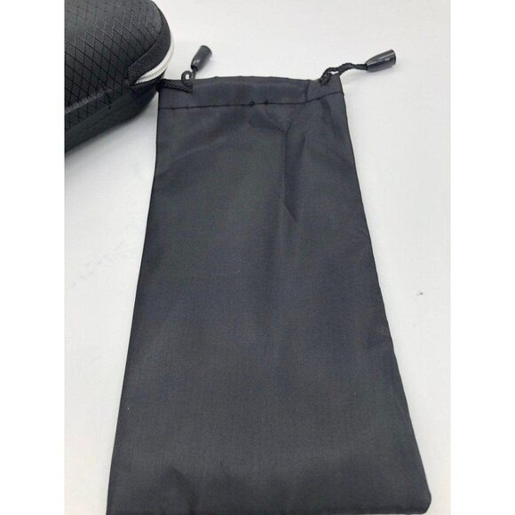 Zippered Glasses Case With Black Cloth 2pc Set Unisex Superfine Fiber - Picture 7 of 8